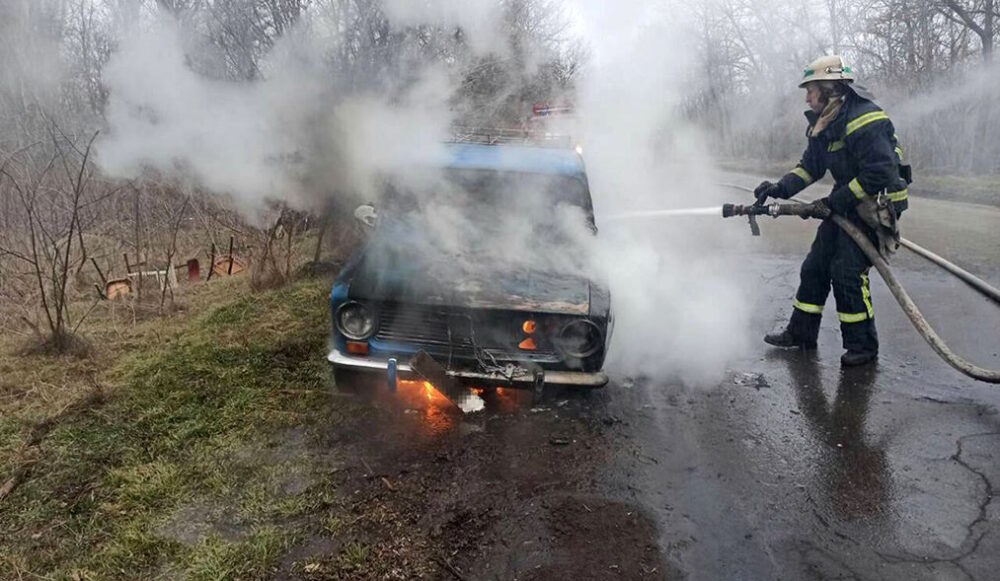 На Підгаєччині у п’яного водія після ДТП загорівся автомобіль
