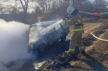 Вчора на Бережанщині згорів легковий автомобіль (ФОТО)