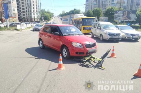 У Тернополі водій “Шкоди” збив велосипедиста (ФОТО)
