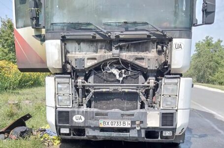 У Шумську на дорозі загорівся вантажний автомобіль (ФОТО)