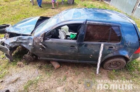 На Бережанщині перекинувся автомобіль. 15-річний пасажир в реанімації