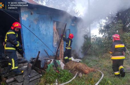 На Бережанщині горів житловий будинок (ФОТО)