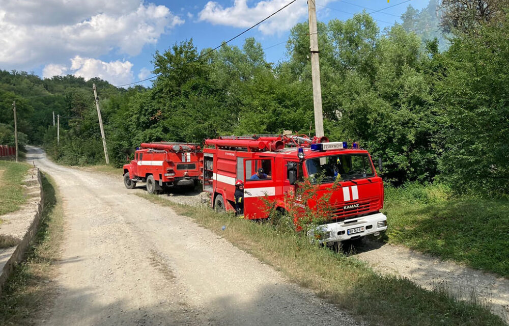У Козівській громаді гасили пожежу трансформаторної підстанції
