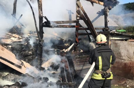 Пожежа на Зборівщині: сіно згоріло, а дві будівлі врятували (ФОТО)