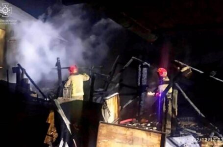 На Підгаєччині вночі згоріла господарська будівля (ФОТО)