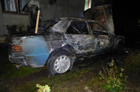У Великих Гаях чоловік спалив односельчанину автомобіль (ФОТО)
