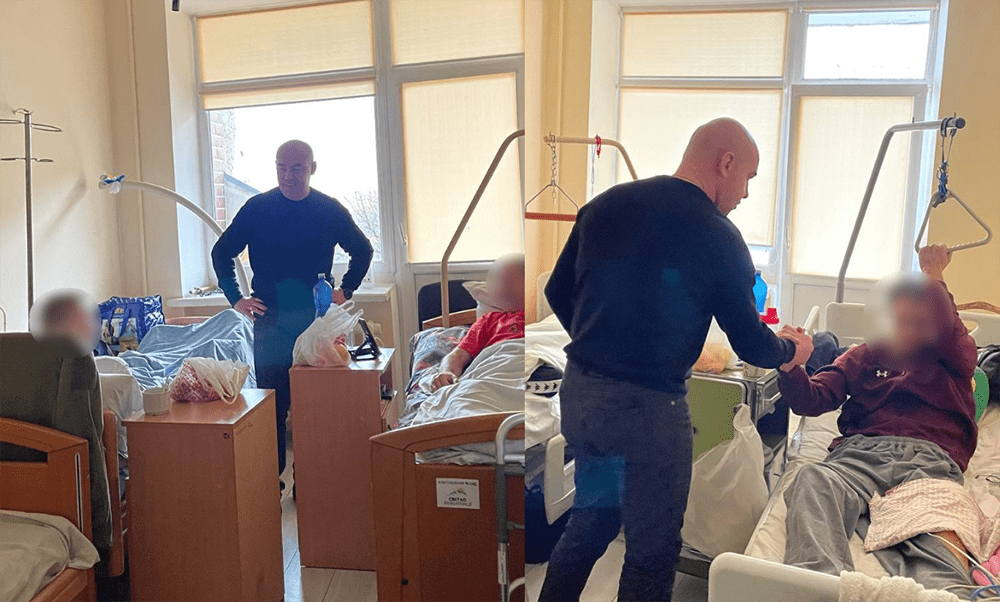 Сергій Надал відвідав поранених Героїв у лікарнях Тернополя