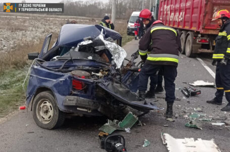 На трасі Тернопіль – Броди внаслідок зіткнення з вантажівкою загинув водій “Жигулів”