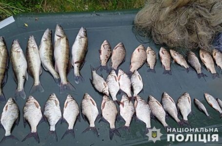 У Заліщицькій громаді затримали браконьєра, який сітками ловив рибу під час нересту