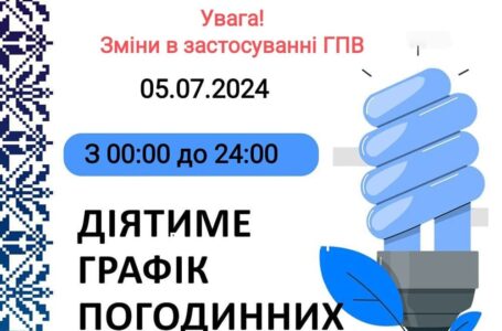 У Тернопільській області оновили графік відключення світла на 5 липня