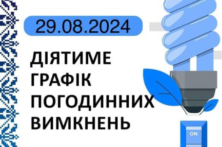 Графік відключення світла у Тернопільській області на 29 серпня (ОНОВЛЕНО)