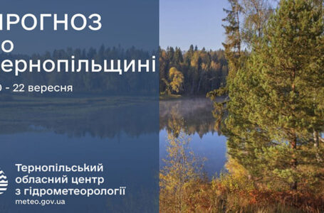 Хмарно, але без опадів: прогноз погоди у Тернополі на 20 вересня