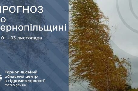 Без опадів: прогноз погоди у Тернополі на 1 листопада