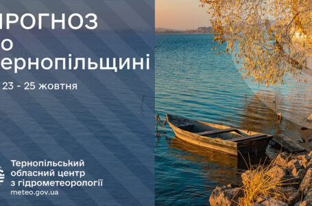 Без опадів: прогноз погоди у Тернополі на 23 жовтня