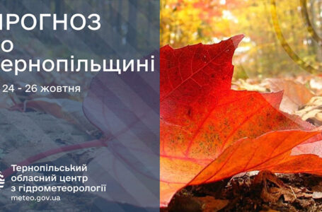 Без опадів: прогноз погоди у Тернополі на 24 жовтня