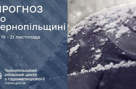 Слабка ожеледь: прогноз погоди у Тернополі на 19 листопада