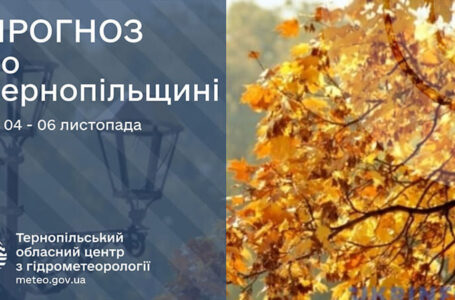 Невеликі дощі: прогноз погоди у Тернополі на 4 листопада