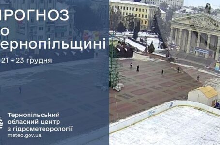 Без опадів: прогноз погоди у Тернополі на 21 і 22 грудня