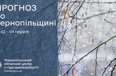 Без опадів: прогноз погоди у Тернополі на 2 грудня