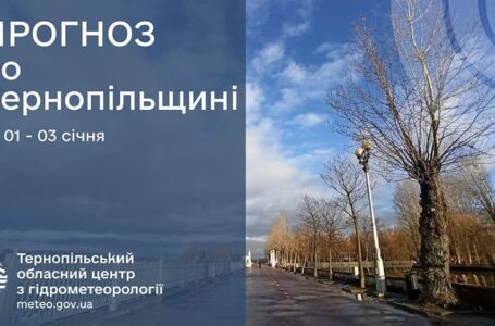 Тепло і без опадів: прогноз погоди у Тернополі на 1 січня