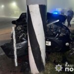 У Заліщицькій громаді п’яний водій заїхав у стовп