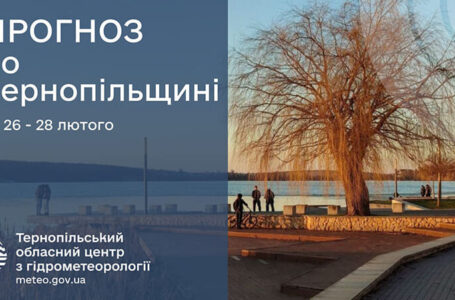 До 9° тепла: прогноз погоди у Тернополі на 26 лютого