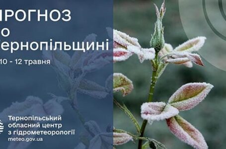 Дощі та заморозки: прогноз погоди у Тернопільській області на вихідні