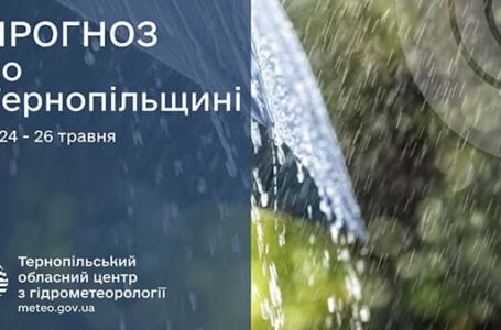 До 14° тепла: прогноз погоди у Тернополі на 24 і 25 травня