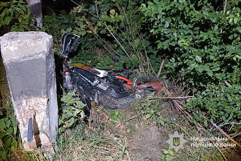 В аварії у Великих Бірках травмувався мотоцикліст