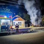 У Монастириськах згоріла господарська будівля (ФОТО)