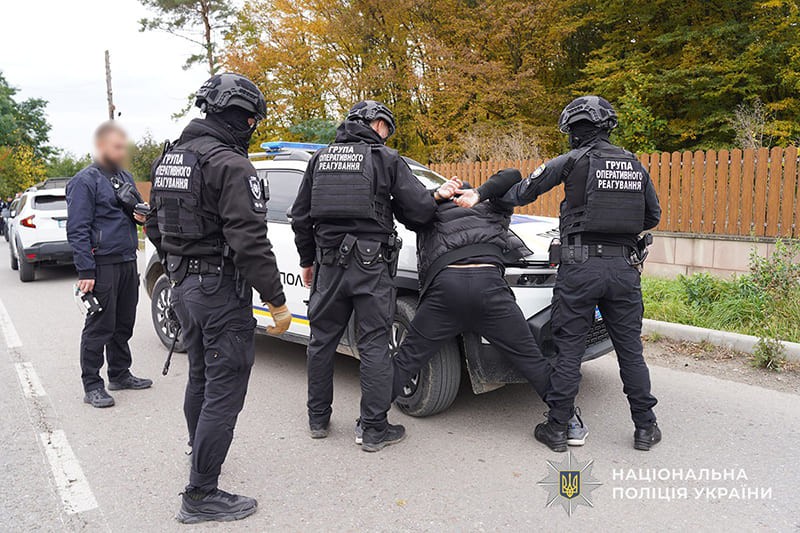 затриманий поліцією чоловік