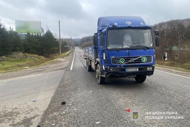 У Копичинцях водій вантажівки збив пішохода
