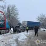 На трасі Тернопіль – Підволочиськ зіткнулися чотири автомобілі