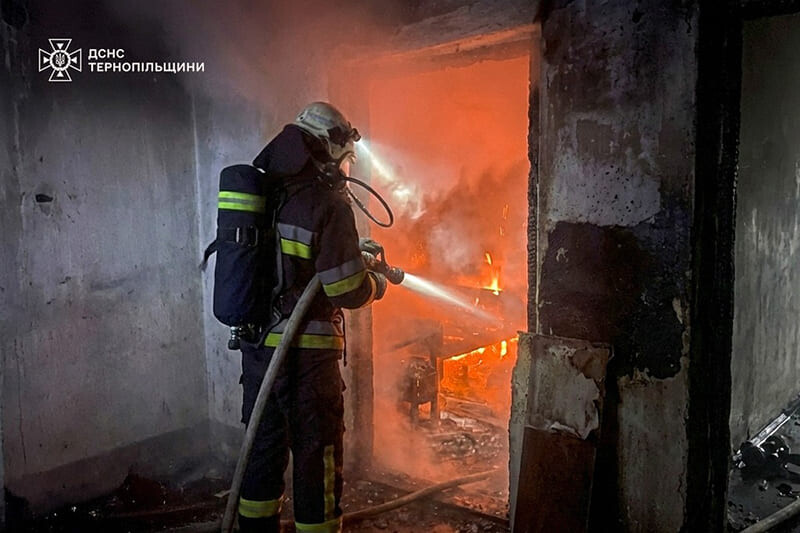 На Теребовлянщині внаслідок пожежі загинув чоловік