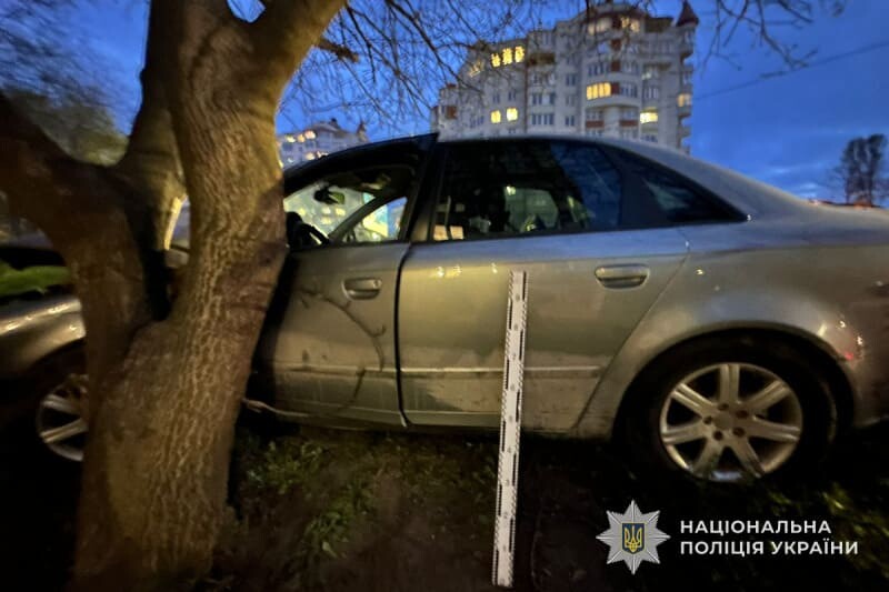 У Тернополі на “Канаді” водій “Ауді” заїхав у дерево