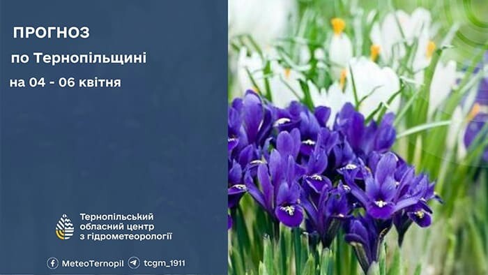 До 16° тепла: прогноз погоди у Тернополі на 4 квітня