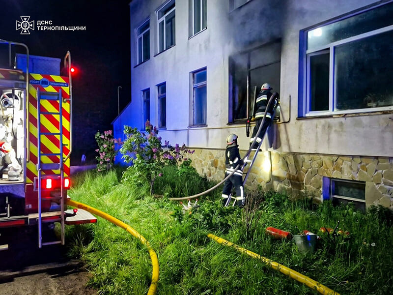У селі поблизу Тернополя горіла шкільна їдальня