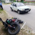 У Хоростківській громаді внаслідок ДТП травмувався водій мотоцикла