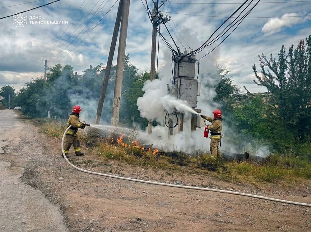 У Підгаєцькій громаді горіла трансформаторна підстанція