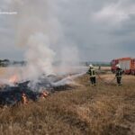 На Теребовлянщині внаслідок удару блискавки загорілося пшеничне поле