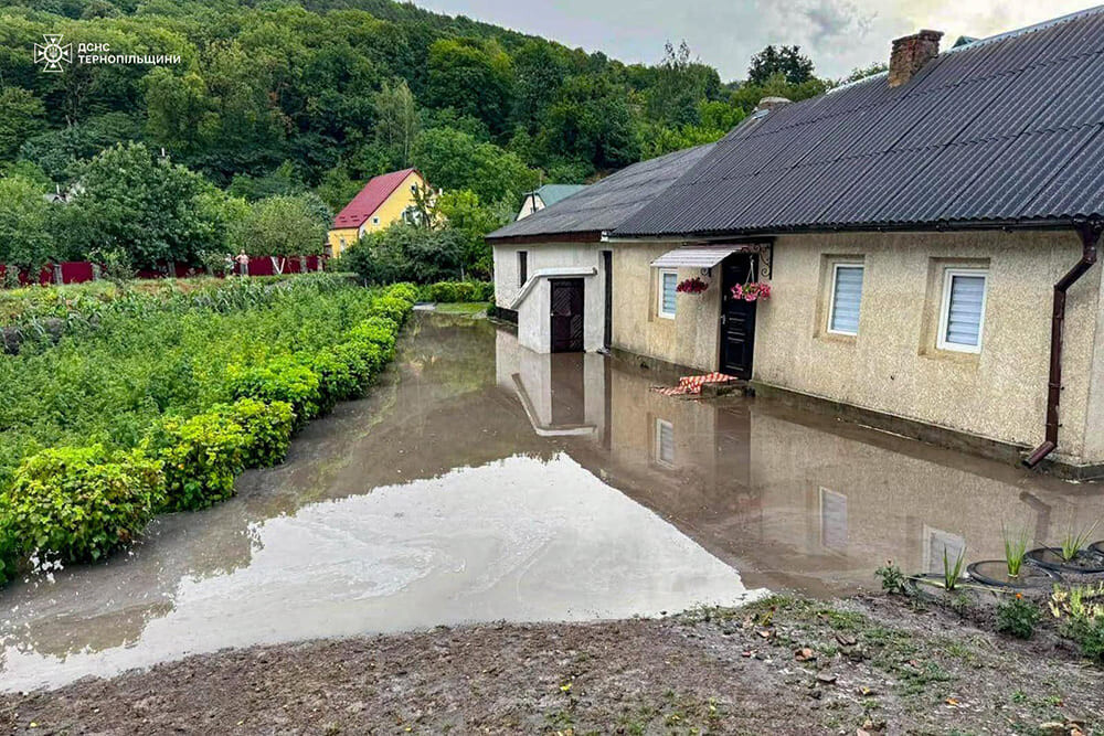 підтоплення у Вишнівці, негода на Тернопільщині