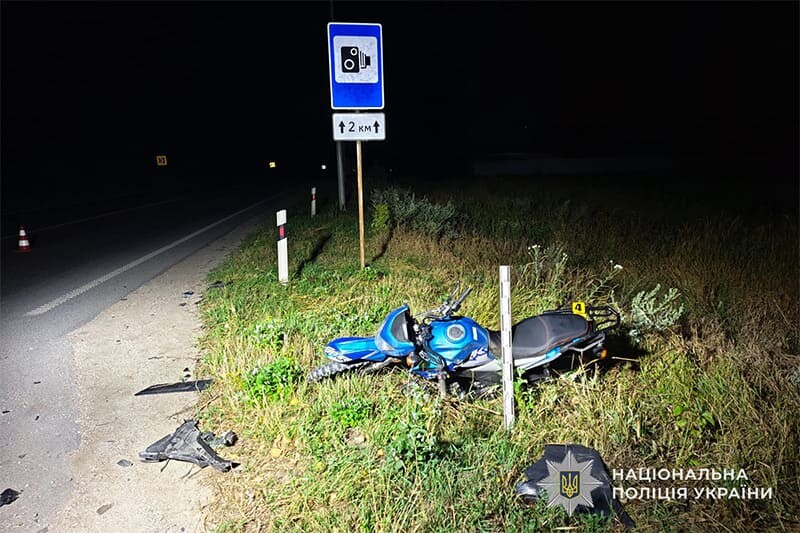 У Городищі внаслідок ДТП травмувався 17-річний мотоцикліст