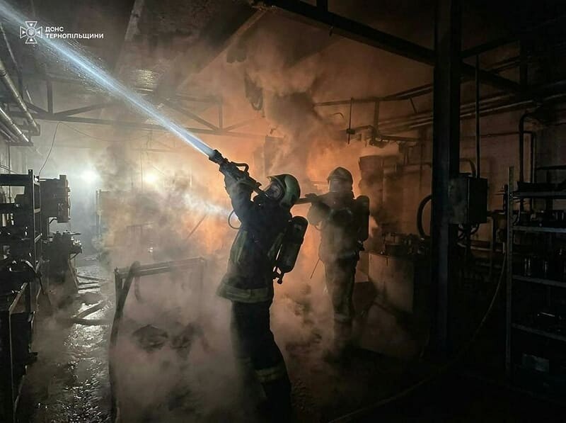 У селі поблизу Тернополя горіло складське приміщення