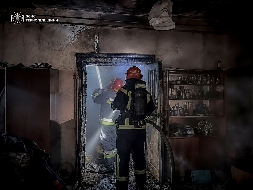 У Бережанах горів житловий будинок